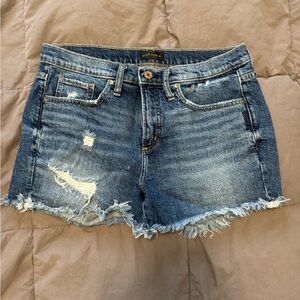 Silver Jeans Blue Distressed Jean Shorts